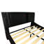 Base de lit rembourrée en similicuir avec lumières d'ambiance et housse de plateforme très grand, massage régulier de 30 minutes-589797009-589797014