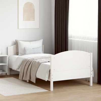 Yvonne UK Small Single - DE 75 X 190 Cm Solid Wood Bed