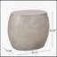 Outdoor Lightweight Concrete Side Table with Modern Design and Oval Tabletop