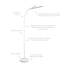 Dawnesha 162cm Arched Floor Lamp