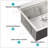 36 Drop In Farmhouse Sink Workstation - 36*22*10 Inch Kitchen Sink Stainless Steel 16 Gauge Topmount Apron Front Kitchen Sink