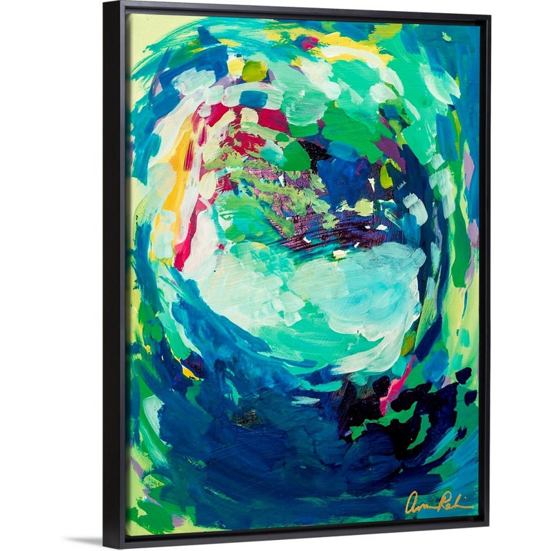 « Calico » par Amira Rahim, reproduction d’art sur toile, Toile avec cadre noir, H 26 po x l 20 po x P 1,75 po