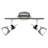 11.8'' 2 -Light Fixed Track Track Kit with Dimmable and Adjustable Head
