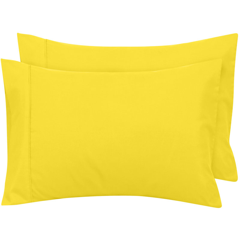 Royale Linens | Bed Pillow Cover | Pillowcases | Brushed Microfiber Wrinkle & Fade Resistant | Soft & Cozy| Size Pillow Case
