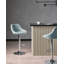 Swivel Upholstered Adjustable Height Bar Stool-553395772
