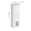 Armoire murale de salle de bain 12 po, portes à fermeture douce, conception à fixation flottante, blanc brillant (emballage KD)