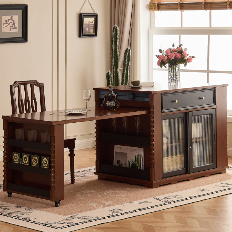 American Retro Solid Wood Dining Table