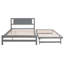 Lit plateforme double avec lit gigogne réglable-582710441