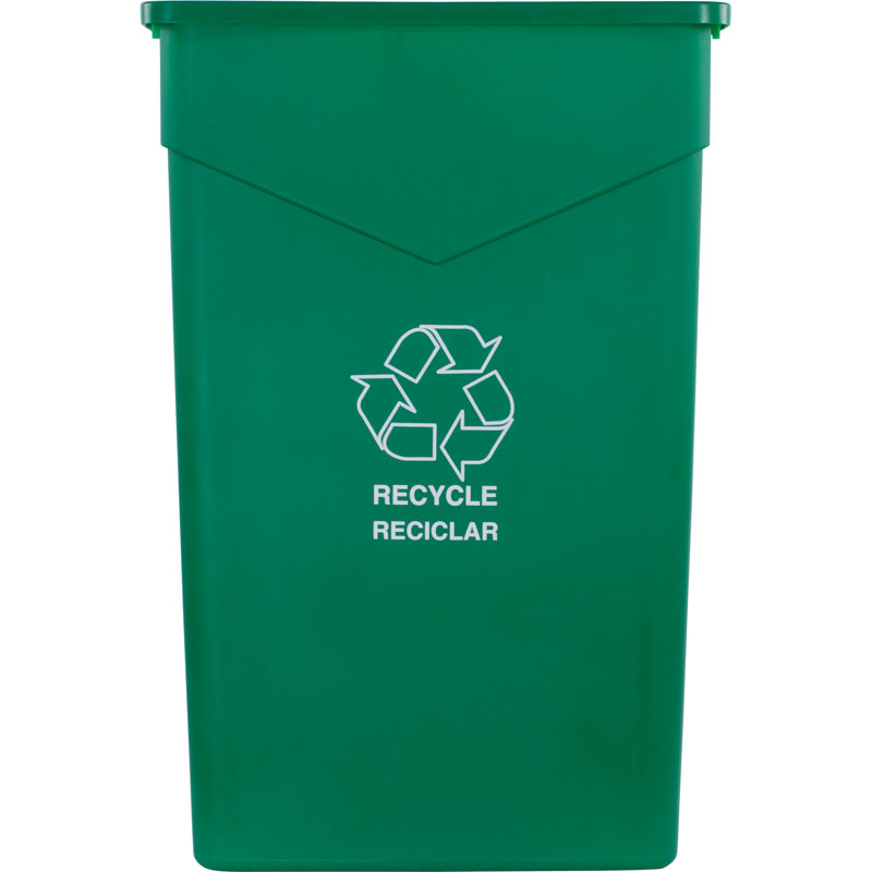 Poubelle de recyclage & trimline trottoir trash, 23, Vert