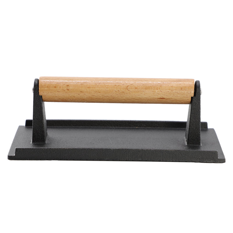 Presse à griller robuste en fonte rectangulaire 8 x 4 pouces MegaChef