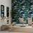 Japanese Wallpaper Waves Pine Trees Decorative Mural