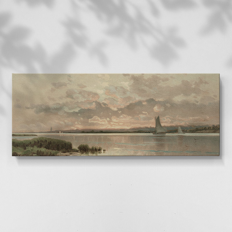 Série paysage - DLxxxv - Toile tendue avec châssis - Prêt à accrocher, H 12 po x l 30 po