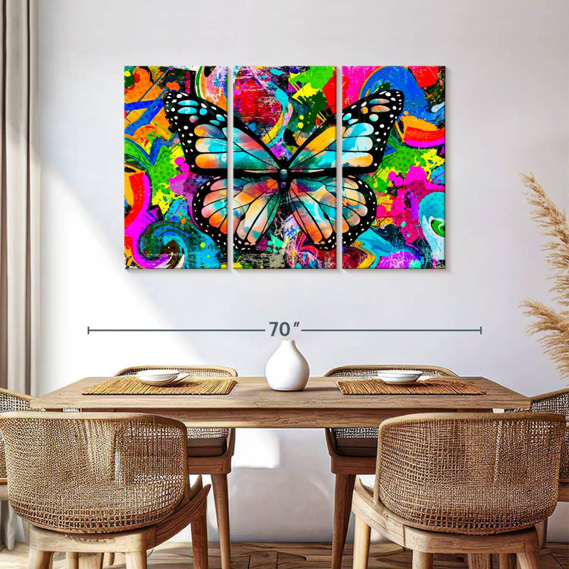 Trippy Butterfly, 36" H x 57" W