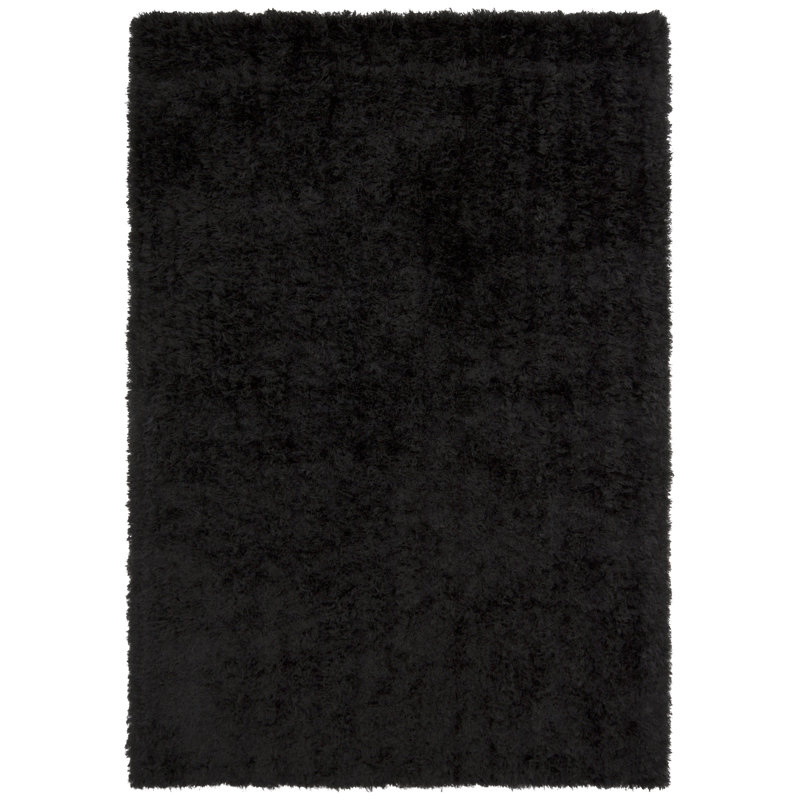 Oyster Area Rug in Black, 5' x 7'6"