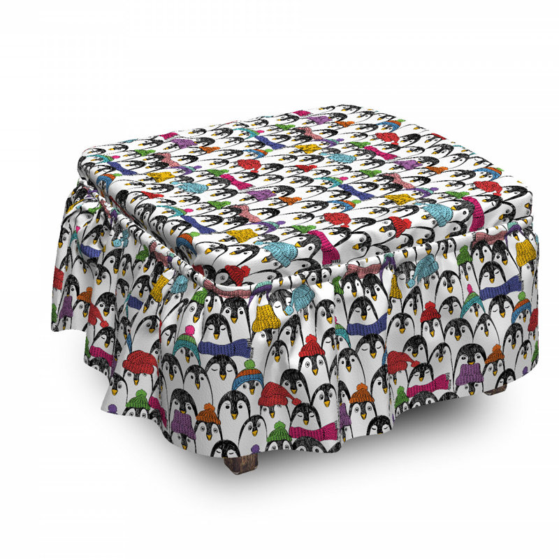 Box Cushion Ottoman Slipcover