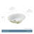 White Vitreous China Undermount Sink, 19.25 X 16.25 X 7.75 Inch Oval Bathroom Sink With Porcelain Finish