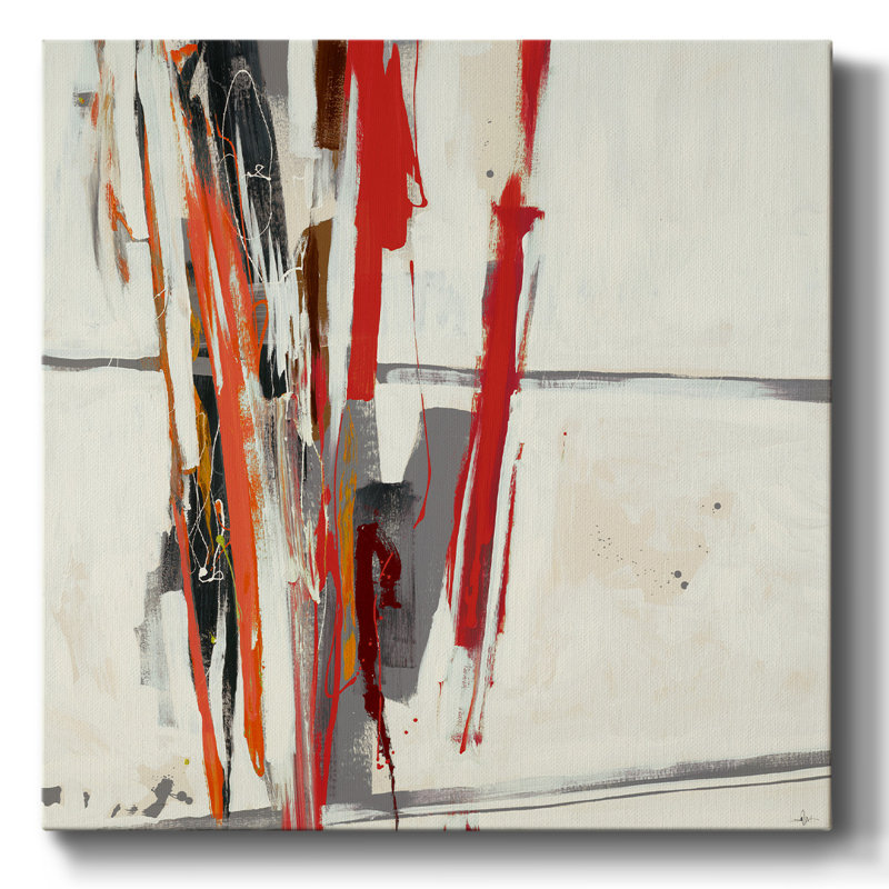 Splash, toile tendue avec châssis abstrait, H 32 po x l 32 po