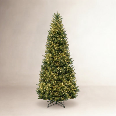 Fraser Flocked 12' Pre-Lit Fir Christmas Tree