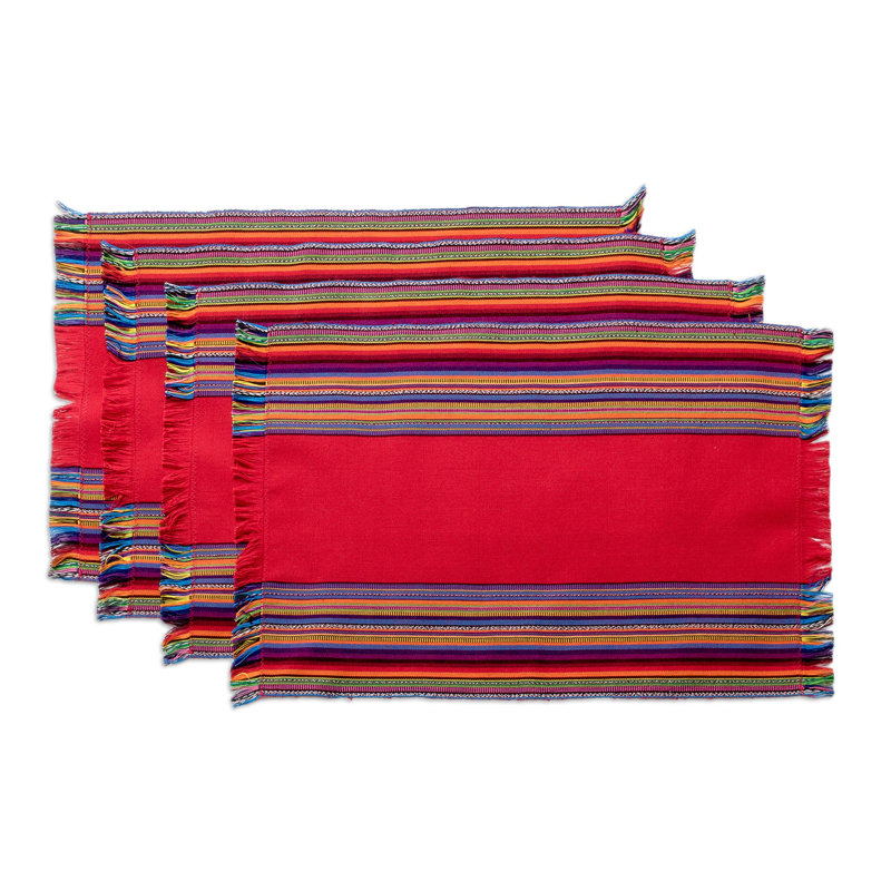 Aisha Rectangular Striped Cotton Table Runner