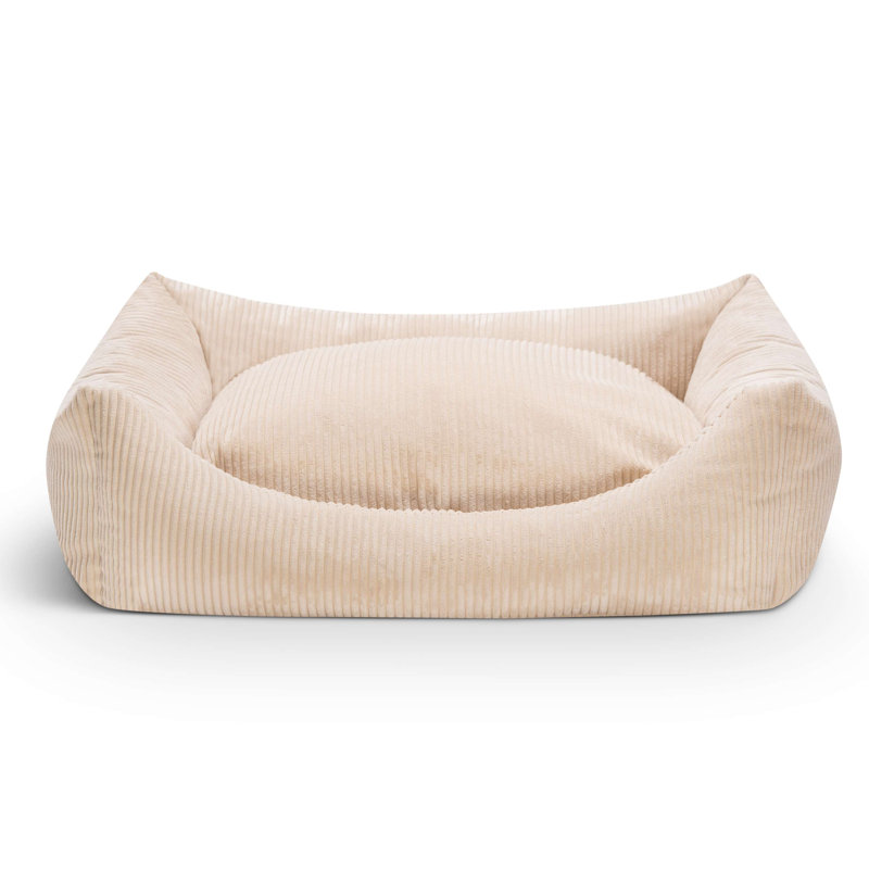 Nairne Polyester Pet Bed, 15cm H x 90cm W x 78cm D, Cream coloured