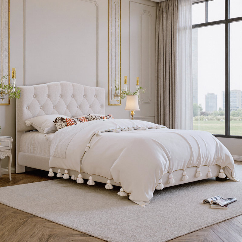 Lit plateforme tapissier Luxury Hotel, Lit double