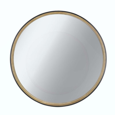 Miroir décoratif en bois deux tons