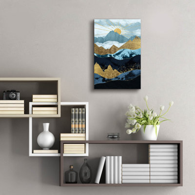  «Sunup» par Svetlana Aleynikova, art mural en verre acrylique, 16 po x 24 po