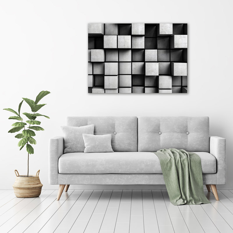 Abstraction - No Frame Print on Glass