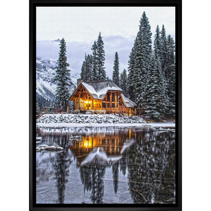 Toile encadrée 20 x 29 Winter Cottage
