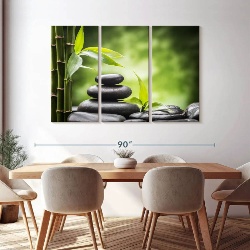 Nature «Zen Spa Canvas Print» sur, H 48 po x l 74 po x P 1,25 po