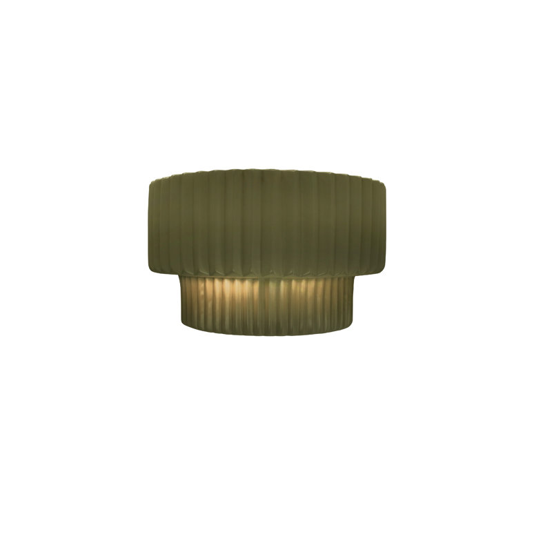 Beda Wall Sconce, LED (Integrated), Matte Green