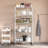 36'' W Steel Adjustable Height Shelving Unit with Wheels-1177426333