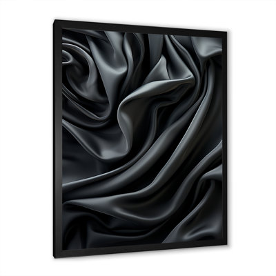 Silk Fractal Noir Curves II - impression d'art mural fractal