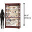 Armoire vitrée Townsend Grand, moulure à feuilles d'acanthe, prise de courant réglable