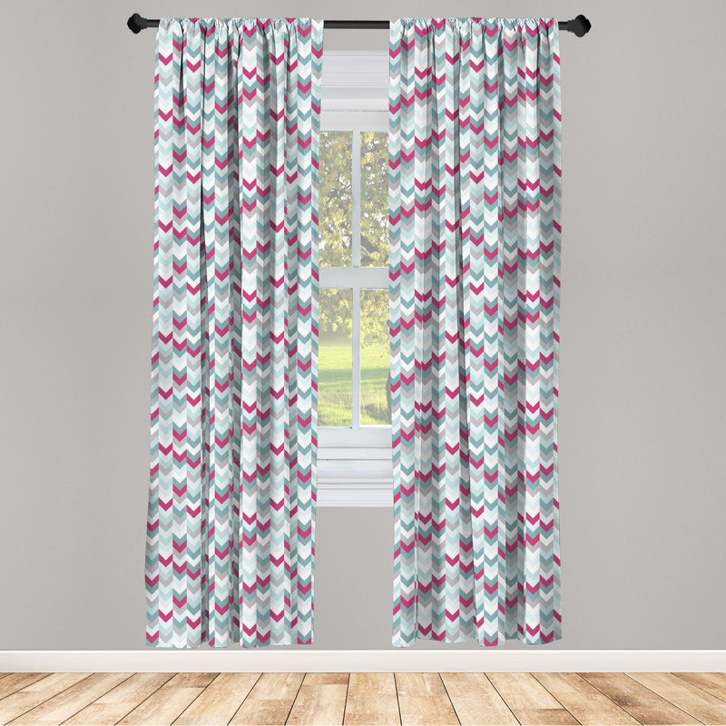 Rideaux 4 panneaux East Urban Home, L 56 po x L 63 po