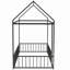 Structure de lit en métal avec clôture-591055760-591055767