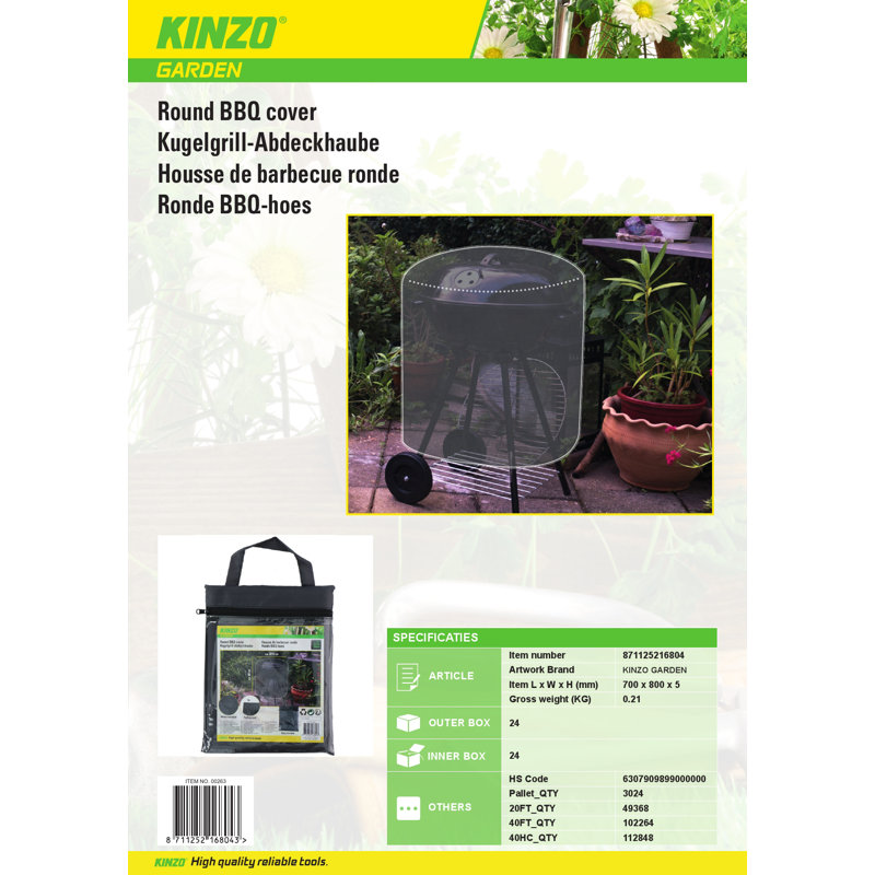 WFX Utility 70cm W x 70cm D Patio Heater Cover