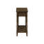 Table d'appoint pour petits espaces - Conception pratique avec étagère de rangement à 2 niveaux