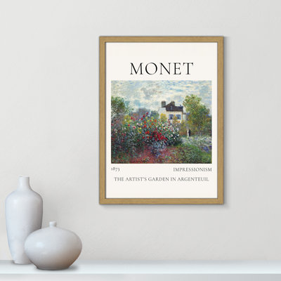 Artists Garden in Argenteuil Print by Claude Monet