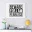 I Am Fearless - Wrapped Canvas Print-1555596459
