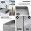 Lavabo vasque rectangulaire fait à la main gris L 16 po x l 12 po x H 4 po Segovia