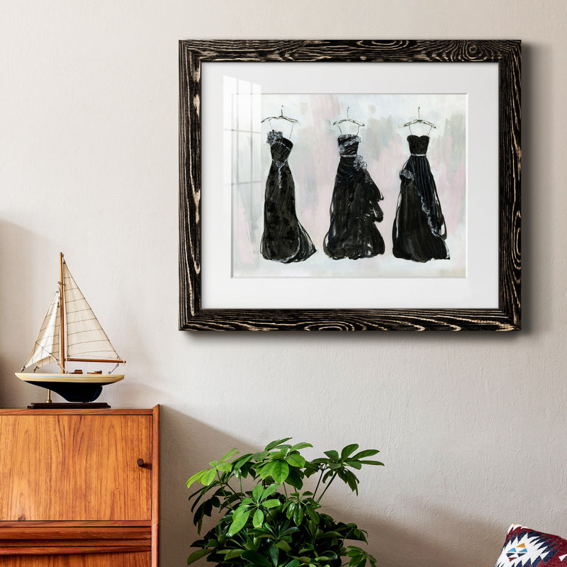 Noir et bling I - peinture encadrée, H 24 po x l 18 po x P 1,5 po, Noir, Blanc