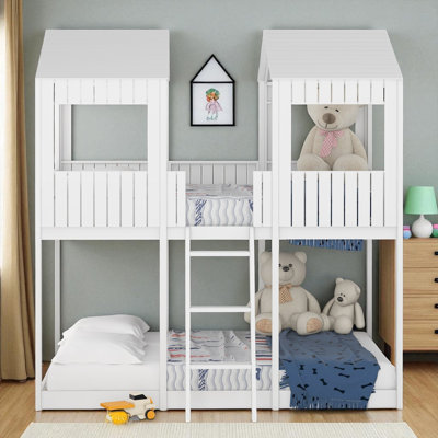 Full Over Full House Bunk Bed