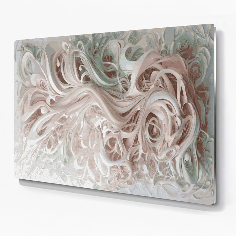 Art mural gris Biomorphic Abstraction 51, H 20 po x l 24 po