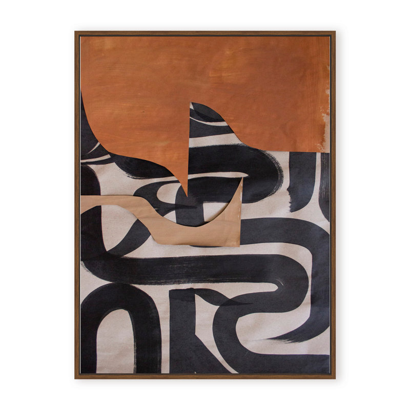 Gai: A Symphony Of Abstraction, Framed Canvas, 48" H x 36" W x 2.375" D, White