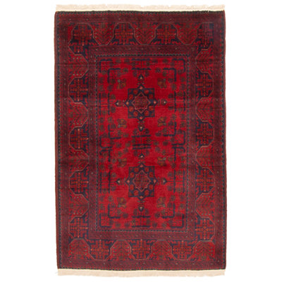 Tapis rouge Finest Khal Mohammadi 3 pi 4 po x 4 pi 11 po