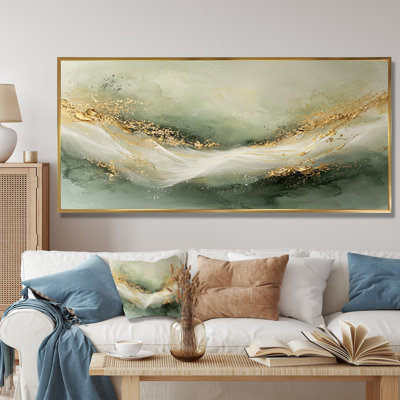 Ephemeral Emerald Pathways To The Gemstone III - Marble Framed Wall Art