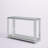 Eesha 47.25'' Glass Top Console Table-52490776