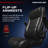RESPAWN 800 Swivel Rocker Gaming Chair - Ergonomic Floor Gaming Seat with Lumbar Support, Flip Up Armrest, High Back, Pedestal Base, Comfortable No Wheels Console Video Game Rocker Chair-102751571