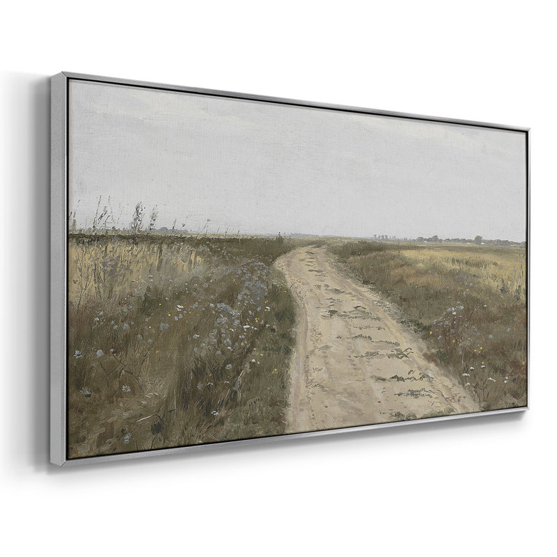 Série paysage - DCCDXLI- Toile tendue avec châssis tendue, prête à être accrochée, Noir, H 21 po x l 41 po